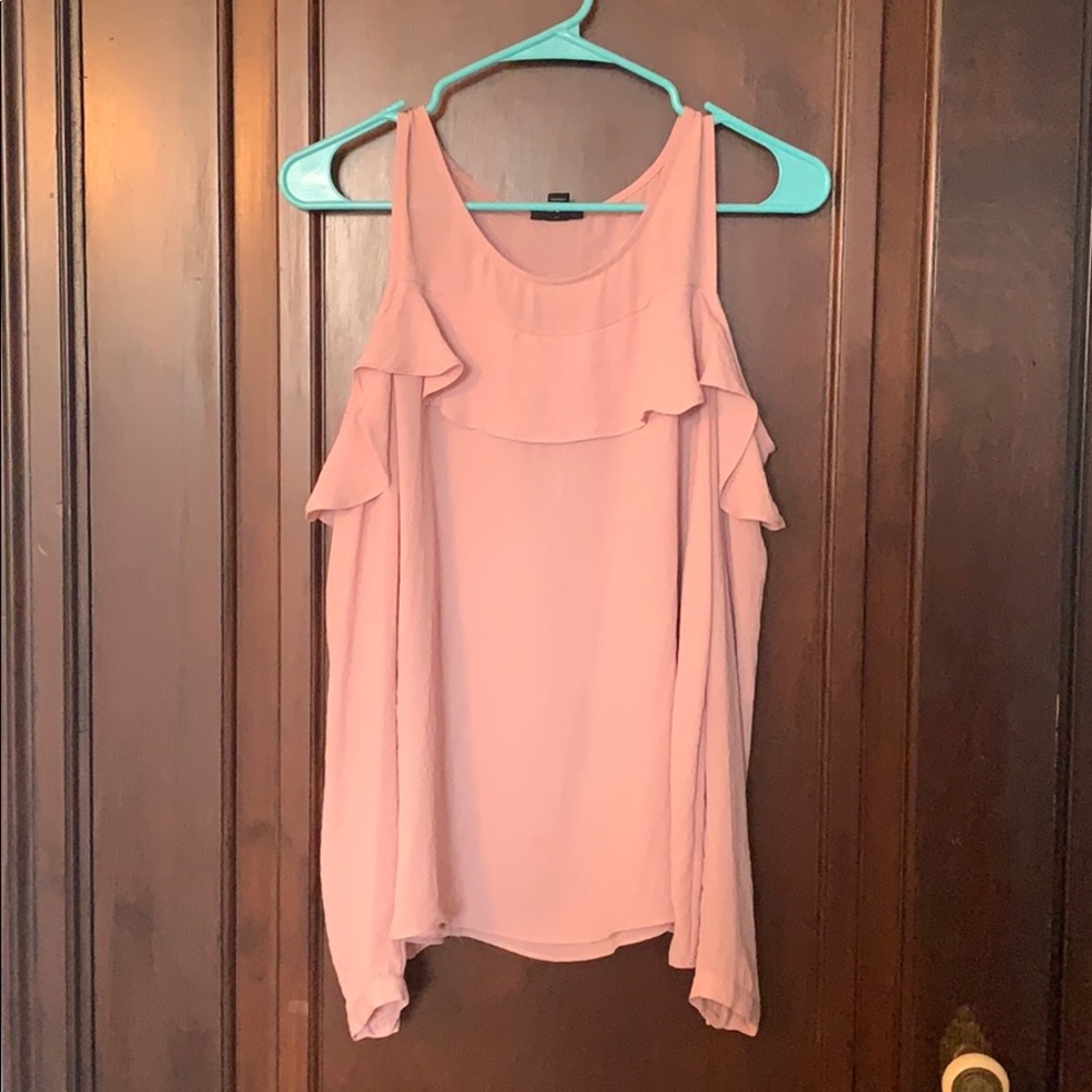 Pink Cold Shoulder Blouse